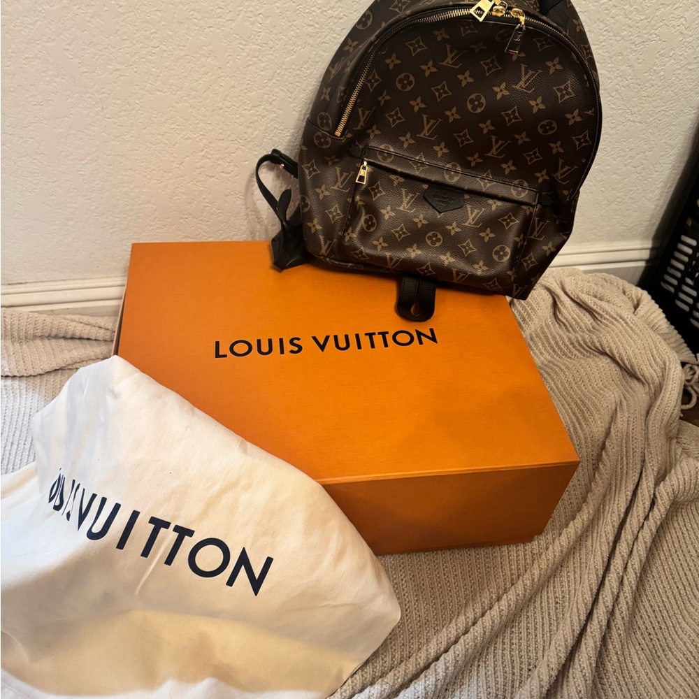 Louis Vuitton Brown Monogram Backpack with Gold Accents ALMOST NEW